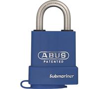 ABUS 539343-83WPIB/53_B Candado Acero endurecido con Cilindro intercambiable, Arco Acero inoxidable y recubrimiento Nano Protect 53 mm Blister