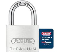 ABUS Lucchetto Titalium 64TI/35 - lucchetto da cantina con corpo della serratura in alluminio speciale - grillo in acciaio temprato - livello di sicurezza 4