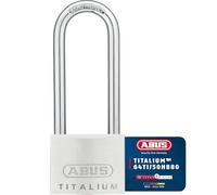 ABUS Lucchetto Titalium 64TI/50HB80 con grillo alto - serratura da cantina con corpo in alluminio speciale - grillo in acciaio temprato - livello di sicurezza 6