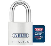 ABUS Lucchetto Titalium 80TI/50 - Lucchetto da cantina con corpo leggero e solido in alluminio speciale - Livello di sicurezza 8 - Argento