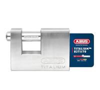 ABUS Lucchetto Titalium 82TI/70 - Lucchetto monoblocco per griglie a rullo, distributori automatici, contenitori e molto altro. - Bullone di bloccaggio in acciaio temprato - Livello di sicurezza 6