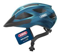 ABUS Macator Casco da ciclismo- casco sportivo per principianti - adatto anche a chi porta i capelli raccolti in una treccia - per uomo e donna