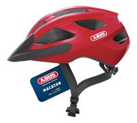 ABUS Macator Casco da ciclismo- casco sportivo per principianti - adatto anche a chi porta i capelli raccolti in una treccia - per uomo e donna