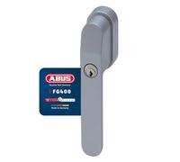ABUS Maniglia per finestra con serratura FG400 - con cilindro a pressione e chiave - sicurezza bambini e protezione antifurto - universale - chiusura uguale AL0125 - Livello di sicurezza 5 - Argento