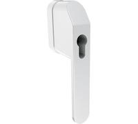 ABUS Maniglia per finestra con serratura FG500 HZ per profilo, semi-cilindro, sicurezza per bambini e protezione antifurto per finestre, ideale per impianti di chiusura, pronta per l'inserimento di un