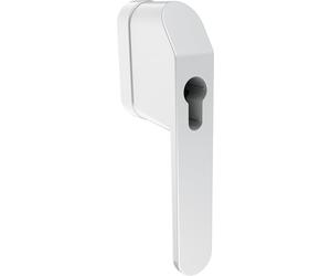 ABUS Maniglia per finestra con serratura FG500 HZ per profilo, semi-cilindro, sicurezza per bambini e protezione antifurto per finestre, ideale per impianti di chiusura, pronta per l'inserimento di un