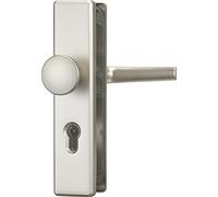 ABUS Maniglia per porta KLS114 - per porte di appartamento con distanza di 72 mm - Maniglia interna della porta esterna - per porte con apertura a sinistra e a destra - Approvato VdS - F2 (argento)