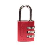 Abus Meccanico 145/30 30mm Alluminio Lucchetto a Combinazione Rosso 46578