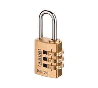 Abus Meccanico 165/20 20mm Ottone Massiccio Corpo Combinata Lucchetto (3-Digit)
