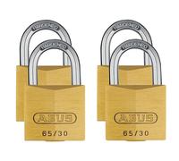 Abus Meccanico 65/30Mm Lucchetto In Ottone Quad Pack Abu6530Qpk