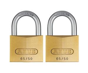 Abus Meccanico 65/50Mm Lucchetto In Ottone Confezione Doppia Cardata Abus6550Tc