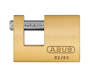 Abus Meccanico 82/63mm Monoblocco Ottone Interruttore Blocco Chiave Uguale 8501