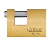 Abus Meccanico 82/70mm Monoblocco Ottone Lucchetto Chiave Uguale 8514 ABUKA1