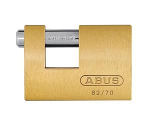 Abus Meccanico 82/70mm Monoblocco Ottone Lucchetto Chiave Uguale 8514 ABUKA1