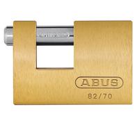 Abus Meccanico 82/70Mm Monoblocco Ottone Serratura Padlock Cardato Abu8270C