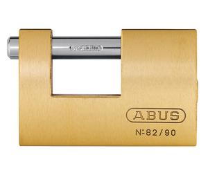 Abus Meccanico 82/90mm Monoblocco Ottone Lucchetto Chiave Uguale 8523 ABUKA1