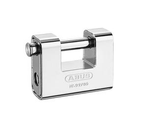 Abus Meccanico 92/80mm Monoblocco Ottone Corpo Lucchetto Carded ABU9280C