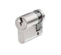 Abus Meccanico E60NP Euro Mezza Cilindro Nichel Perla 10Mm / 30Mm Visi ABUE60N1