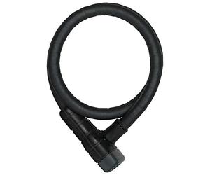 ABUS Microflex 6615K/120 SCLL - Set di lucchetti per bicicletta con staffa il bullone del morsetto della sella 15 mm Livello sicurezza 5 Nero
