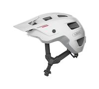 ABUS MoDrop Casco MTB, casco da bicicletta robusto con buona ventilazione per mountain bike, vestibilità personalizzata, per donna e uomo Bianco (polar white) L (57-61 cm )