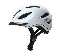 ABUS Pedelec 1.1 Casco da città - Casco da bicicletta contemporaneo con fanale posteriore per il traffico cittadino - Per uomini e donne - Bianco, Taglia L