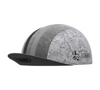 ABUS Race Cap - cappellino da ciclista alla moda con fascia antisudore - protezione sole, insetti e sudore - adatto sotto il casco per bici da corsa - per uomo/donna - bianco, taglia M/L