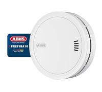 ABUS Rilevatore di Fumo Prefira 10 - Certificato Q-Label, Batteria 10 Anni, Protezione Falsi Allarmi con Rete Insetti e Compensazione Sporco, 85 dB