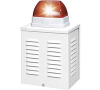 ABUS Segnalatore a filo ottico acustico - sirena esterna con pressione sonora da 110 dB, luce flash rossa, protezione per sabotaggio, resistente alle intemperie, per sistemi di allarme, modello SG1650