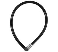 ABUS Serratura a cavo 3406C - serratura combinazione in acciaio lungo 55 mm con rivestimento plastica livello di sicurezza 1 nero