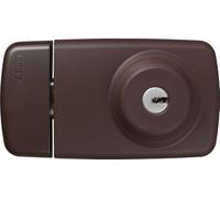 Abus 532719 7025 B - Serratura per porta con cilindro interno ed esterno, colore: Marrone