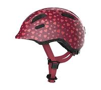 ABUS Smiley 2.0 Casco per bambini - Casco per bicicletta - Per ragazze e raga, Rosso, Taglia S