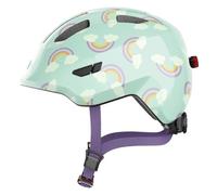 ABUS Casco per bambini Smiley 3.0 LED Blu-Grigio Taglia S