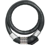 ABUS Steel-O-Flex Raydo PRO 1460/85 KF - Set di Serrature per Bicicletta con Staffa KF per Il bullone del Morsetto della Sella della Bicicletta - Livello di Sicurezza 6 da 20 mm - Nero