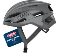 ABUS StormChaser ACE Casco da ciclismo - casco da bicicletta leggero per gare ciclistiche, tour in gravel bike e ciclocross - per donna e uomo - Grigio (race grey) M (54-58 cm)