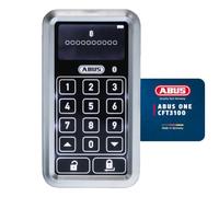 ABUS Tastiera Bluetooth CFT3100 - Codice, Compatibile con CFA3100, Argento | Sblocco tramite codice PIN, display touch retroilluminato, crittografia AES 128 bit, 4 batterie AA incluse