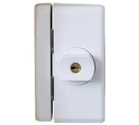 Abus Ts96A Al0089 Serratura con Blocco, Blocco per Finestre con Chiusura Intuitiva e Allarme, Chiusura con Chiave, Livello di Sicurezza: 10, 78563, Bianco