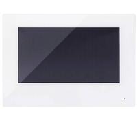 ABUS FaceXess - Videocitofono con monitor interno da 7 pollici, touch screen da 1024 x 600 pixel, adatto per video campanello con fotocamera, colore: Bianco