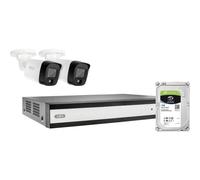 ABUS TVVR33623T - Set all-in-one: videoregistratore Performance Line e 2 mini telecamere analogiche (FlexNiteView), riconoscimento intelligente di persone e veicoli, controllo browser su PC, mobile