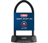 ABUS U-lock Granit XPlus 540 attacco Eazy KF - Lucchetto per bicicletta con grillo parabolico forte livello di sicurezza 15 Nero Altezza 300 mm