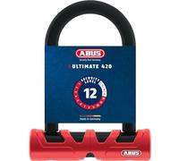 ABUS Ultimate 420 U-lock staffa USH - Lucchetto per bicicletta con grillo rotondo e Livello di sicurezza 12-140 mm altezza del grillo, nero