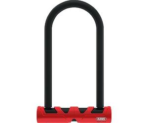 ABUS Ultimate 420 U-lock + supporto USH + cavo di sicurezza Cobra 10/120 - Set di lucchetti per biciclette - Livello di sicurezza 12 - Nero/Rosso