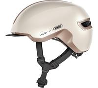 ABUS Urban Helmet HUD-Y - con luce posteriore a LED magnetica e ricaricabile chiusura casco da bici cool per l'uso quotidiano