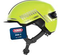 ABUS Urban Helmet HUD-Y - con luce posteriore a LED magnetica e ricaricabile e chiusura magnetica - Casco da bici cool per l'uso quotidiano - per uomini e donne