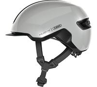 ABUS Urban Helmet HUD-Y - con luce posteriore a LED magnetica e ricaricabile e chiusura magnetica - Casco da bici cool per l'uso quotidiano - per uomini e donne