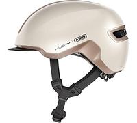 ABUS Urban Helmet HUD-Y - con luce posteriore a LED magnetica e ricaricabile e chiusura magnetica - Casco da bici cool per l'uso quotidiano - per uomini e donne