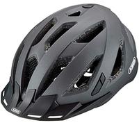 ABUS Urban-I 3.0 Casco urbano - Casco da bici contemporaneo con fanale posteriore per il traffico cittadino - Per uomo e donna - Grigio Scuro, Taglia S