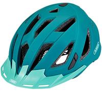 ABUS Urban-I 3.0 Casco urbano - Casco da bici contemporaneo con fanale posteriore per il traffico cittadino - Per uomo e donna - Verde, Taglia M
