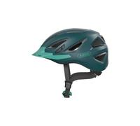 ABUS Urban-I 3.0 Casco urbano - Casco da bici contemporaneo con fanale posteriore per il traffico cittadino - Per uomo e donna - Verde, Taglia M