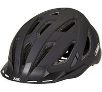 ABUS Urban-I 3.0 MIPS city helmet - casco da bici con luce posteriore, visiera e chiusura magnetica per il traffico cittadino uomo donna nero opaco, XL