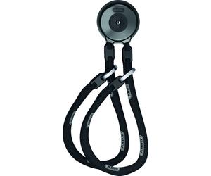 Abus WCH Twin, ancoraggio a parete con catena 2 x 110 cm male Nero